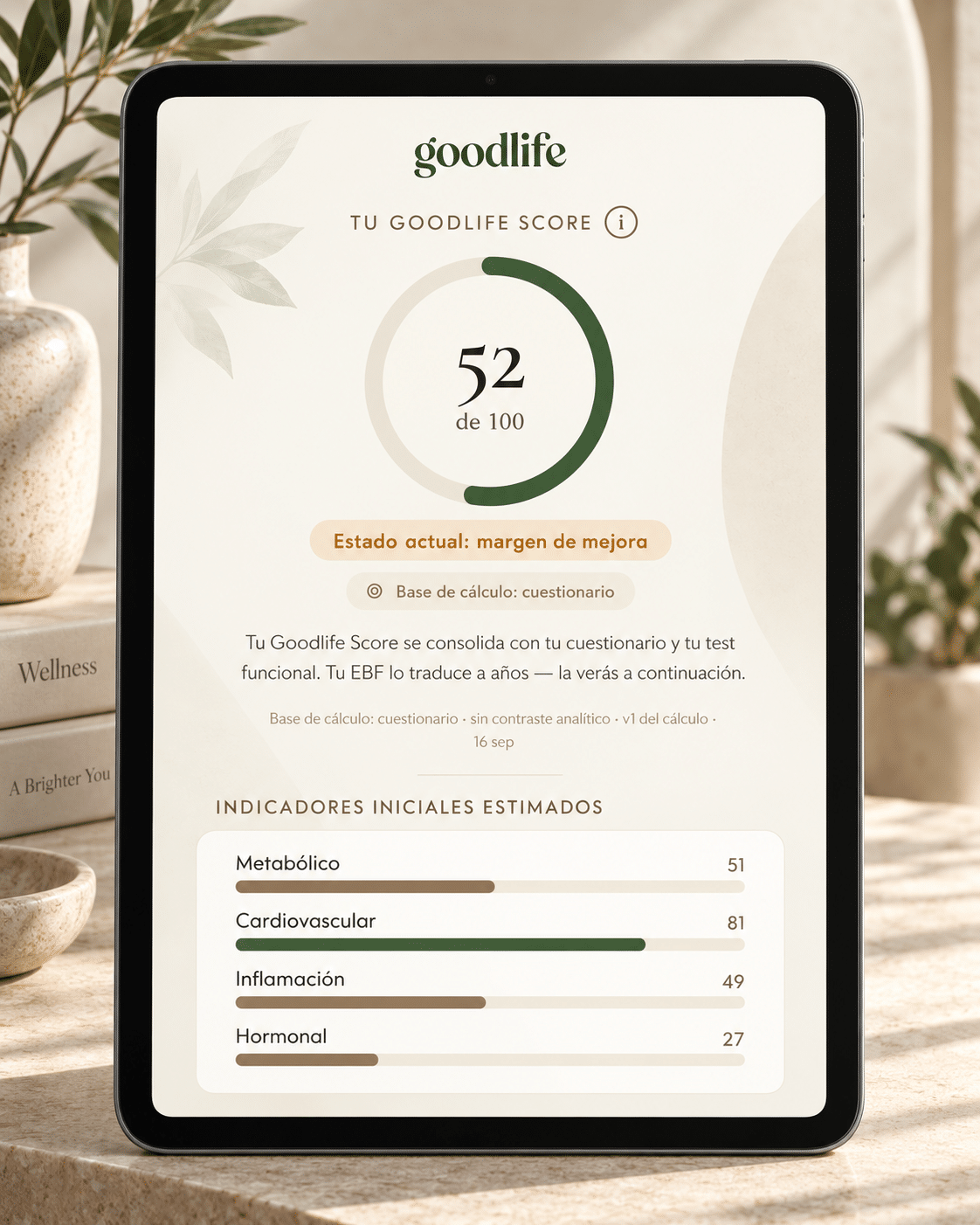 evaluacion inicial Goodlife