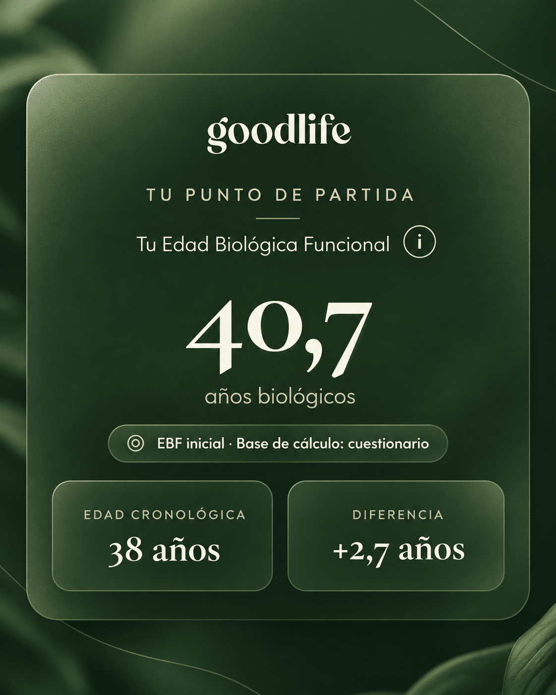 edad biológica funcional